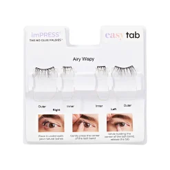 Easy Tab>Impress Airy Wispy | 1 Pair of Half Lash & 2 Clusters