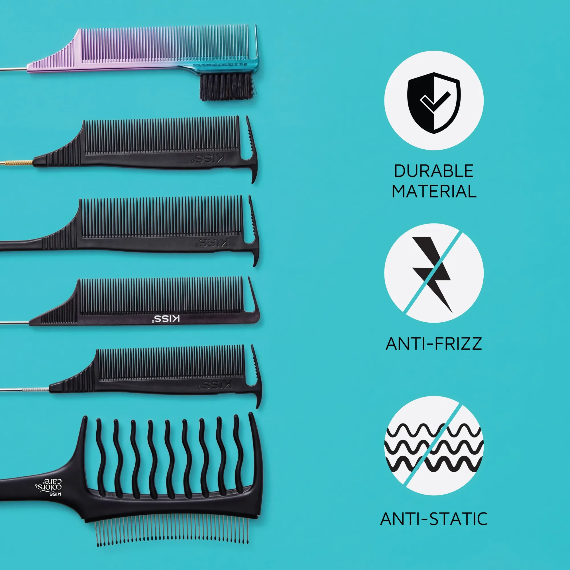 Men|Styling>Kiss Colors and Care Axe Pin Tail Comb