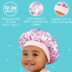Kids>Kiss Colors and Care Baby Satin Bonnet Cap