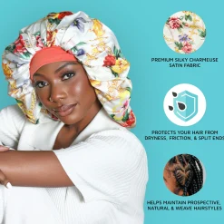 Accessories>Kiss Colors and Care Braid Bonnet Cap