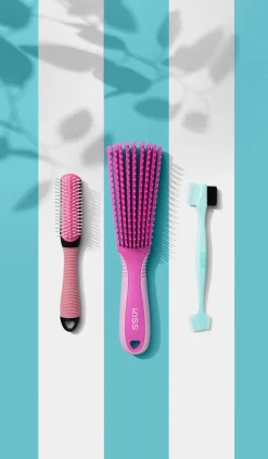 Kids|Accessories>Kiss Colors and Care Detangling Brush
