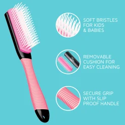 Kids|Accessories>Kiss Colors and Care Detangling Brush