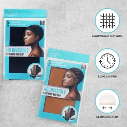 Wig & Weave>Kiss Colors and Care HD Invisible Stocking Wig Cap