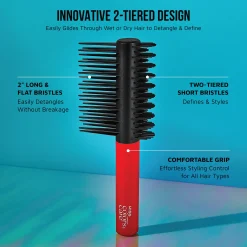 Accessories|Men>Kiss Colors and Care 2 in 1 Detangle Brush