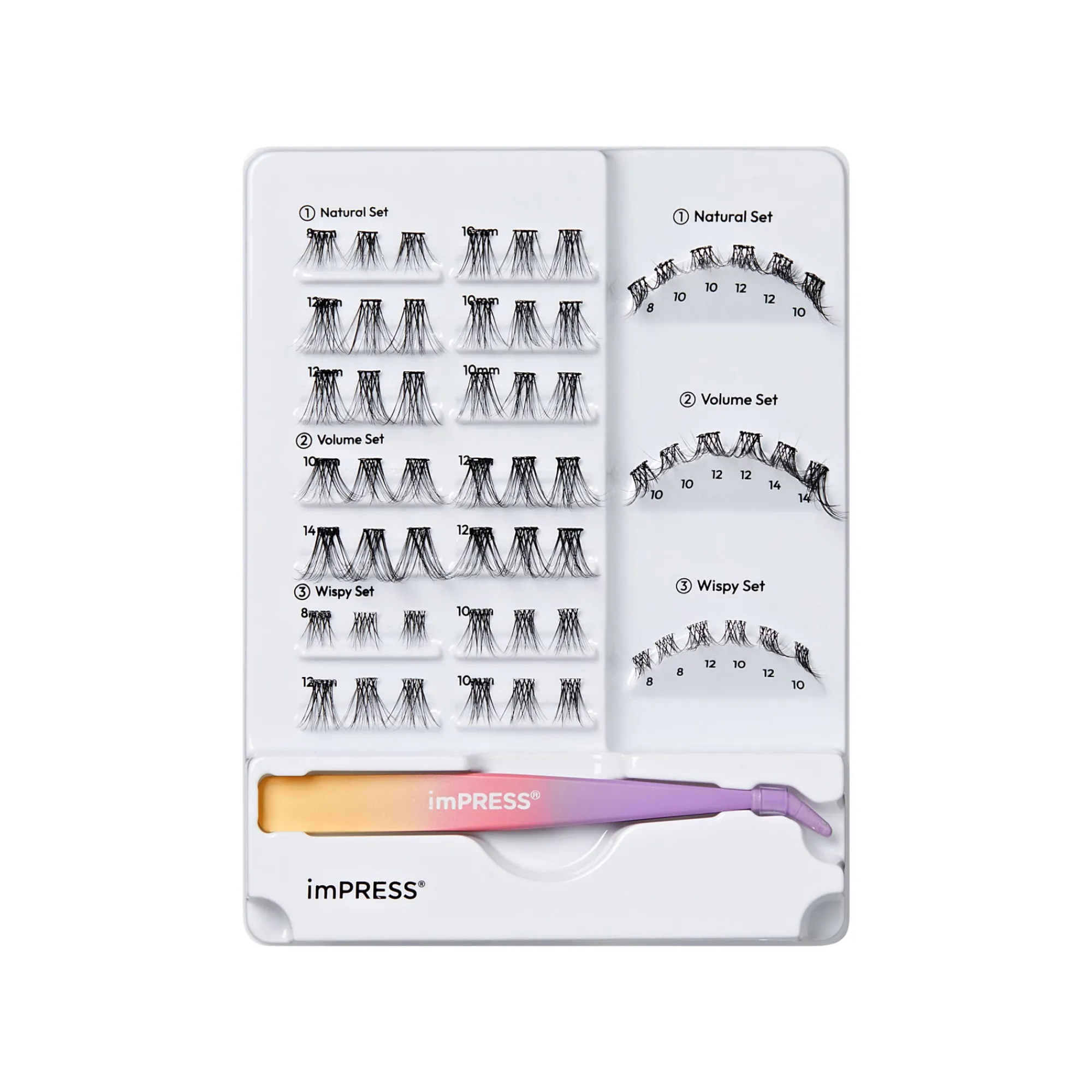 Individual Clusters|Individual Lash Clusters>Impress Natural/Volume/Wispy | 60 Individual Lashes