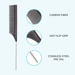 Men|Styling>Kiss Colors and Care Pin Tail Comb