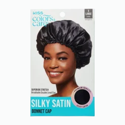 Accessories>Kiss Colors and Care Satin Bonnet Cap