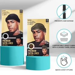 Accessories|Men>Kiss Colors and Care Satin-Lined Halo Turban