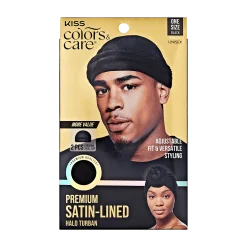 Men>Kiss Colors and Care Satin-Lined Halo Turban Set
