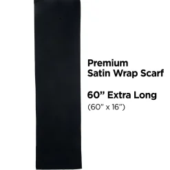 Accessories>Kiss Colors and Care Soft Satin Wrap Scarf