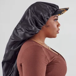 Accessories>Kiss Colors and Care Visor Satin Hair Cap Braid